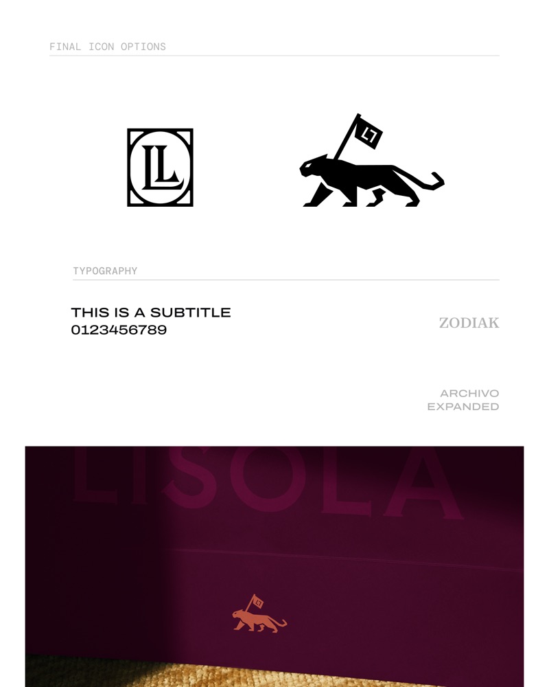 LISOLA brand identity by CIELO