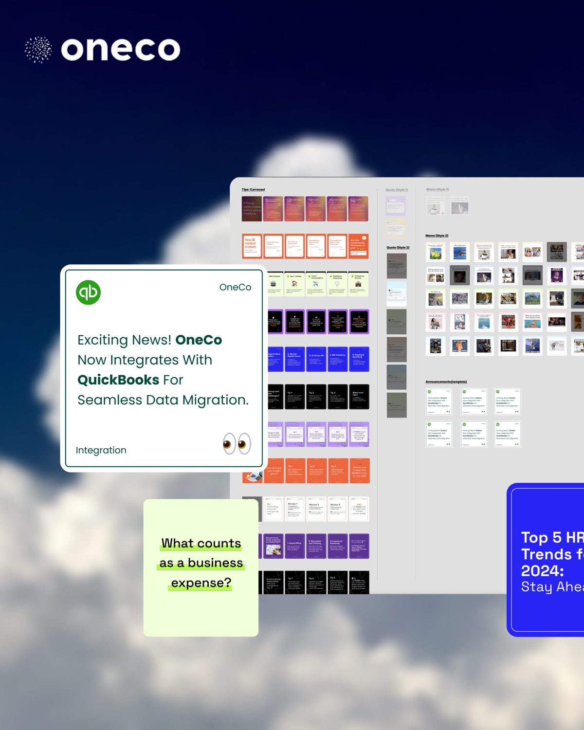 oneco social content system by CIELO